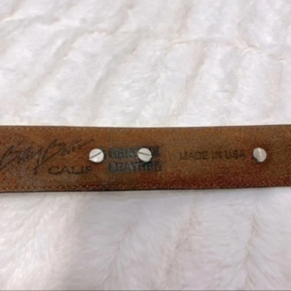 Vintage Western Billy Belts genuine leather belt Size 36 Color brown